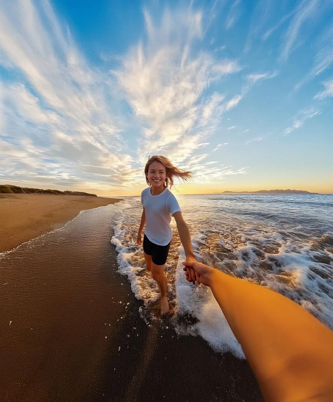 Creator reframing GO Ultra footage in the Insta360 app